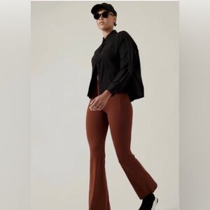 Athleta cropped stretch tech top black 3X